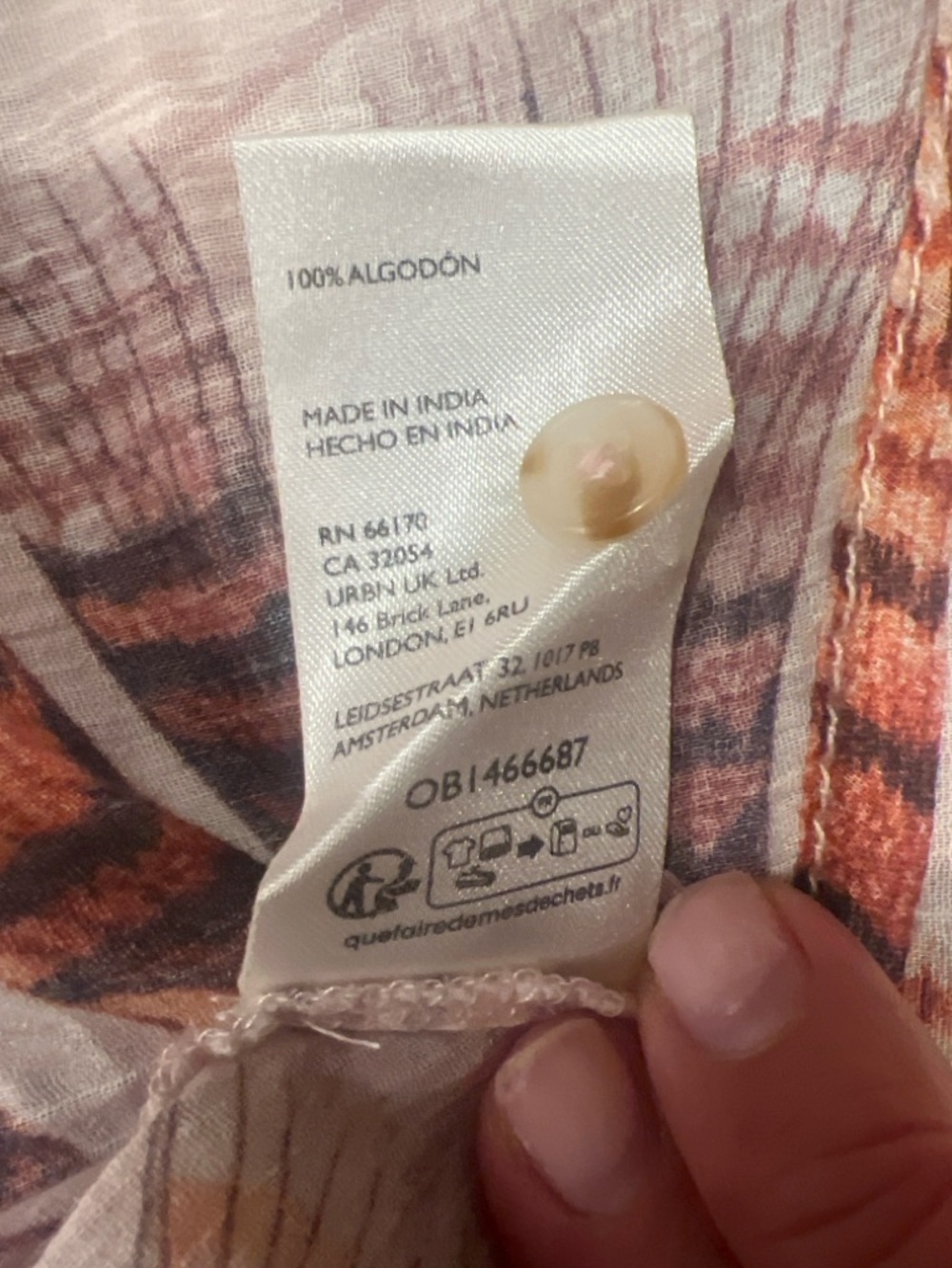 Pilcro Anthropologie Abstract Print Balloon Sleeve Blouse Small - Picture 6 of 6